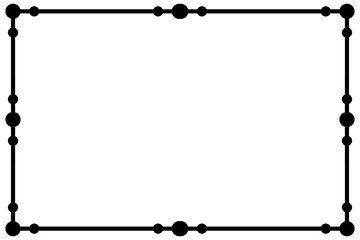 Artistic horizontal border and frame