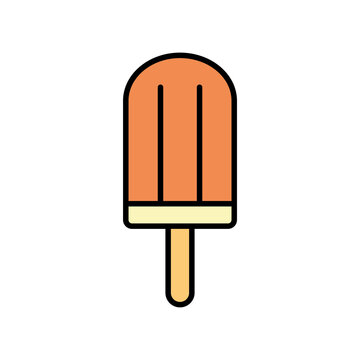 Ice cream popsicle PNG image icon with transparent background