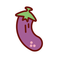 eggplant icon PNG image with transparent background