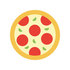 Fototapeta premium pizza icon PNG image with transparent background