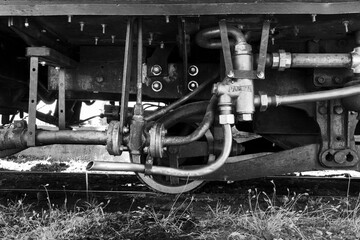 Sistema de válvulas de una locomotora a vapor