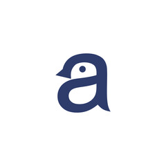 A letter  Wing Logo Template
