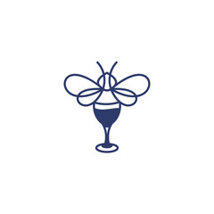  honey bee logo template illustration vector graphic download
