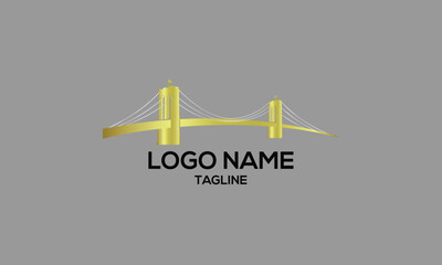 Brooklyn bridge icon, vector