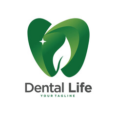 Fototapeta premium dental clinic logo design template
