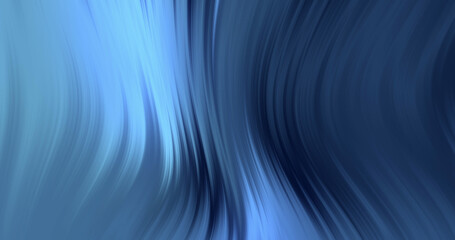Image of glowing blue light wave moving on black background