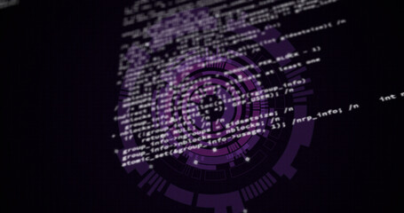 Image of data processing over scopes scanning
