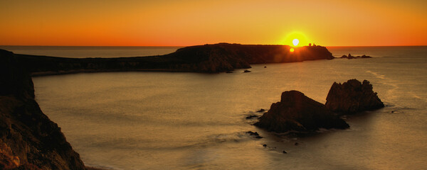 Pointe du Raz im Sonnenuntergang