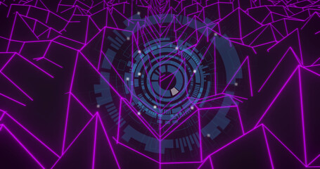 Image of scope scanning over digital mountains