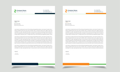 Minimal Letterhead Template Design, Corporate Letterhead Design, Vector Template.