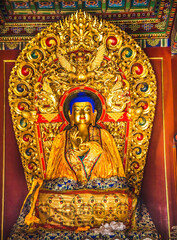 Fototapeta na wymiar Buddha Hands Yonghe Gong Buddhist Temple Beijing China
