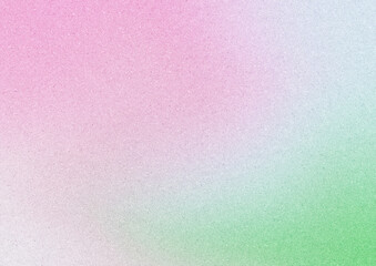 質感のあるパステルカラーのピンクや緑の春らしいノイズ入りグラデーション背景