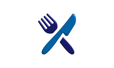 Web3d knife and fork icon