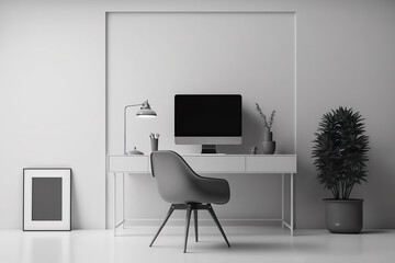 Simplicity in the Workplace: A Minimalist Office Space.
Generative AI.