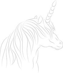 Unicorn Vector Line art coloring pages unicorn illustration for coloring book
