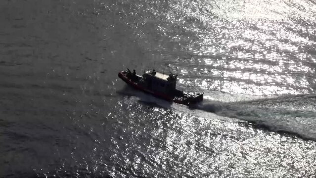 US coast guard patrol boat in San Diego - USA