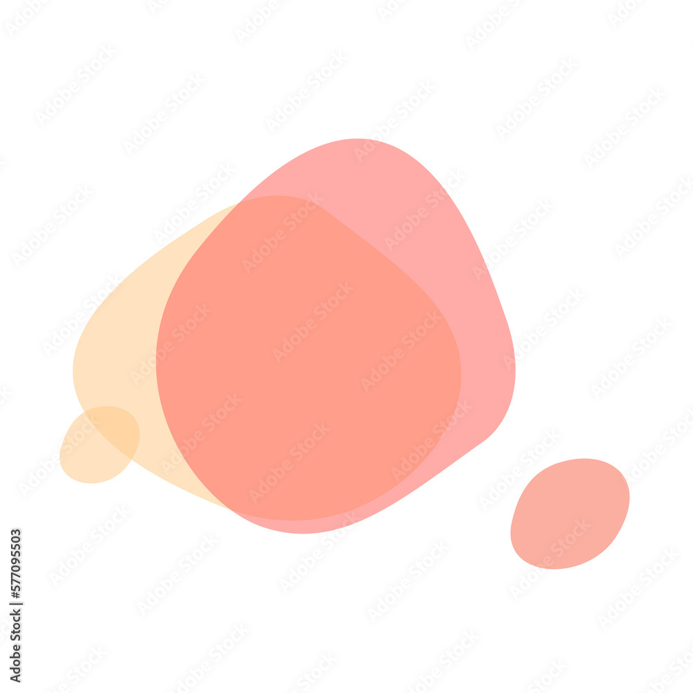 Poster abstract trendy shape element