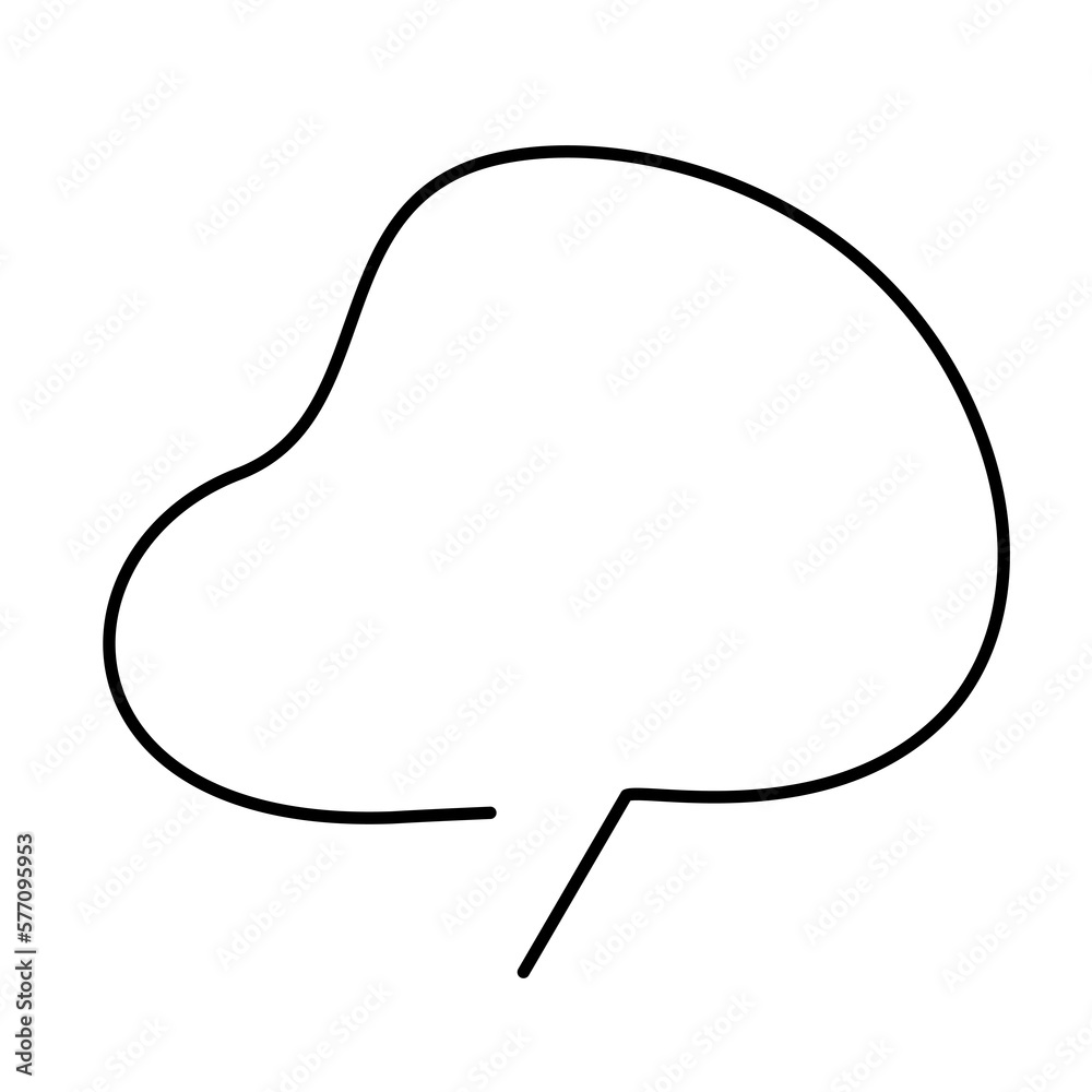 Poster bubble text isolated