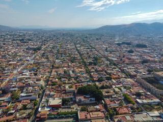 aerial view of the city drone footage city mexico 