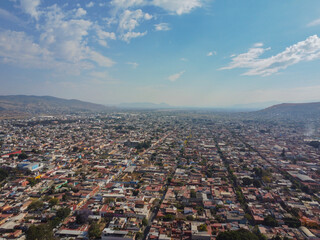 Fototapeta na wymiar aerial view of the city drone footage city mexico 
