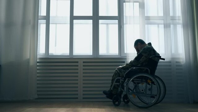 Military veteran with disability feeling lonely and abandoned in hospital