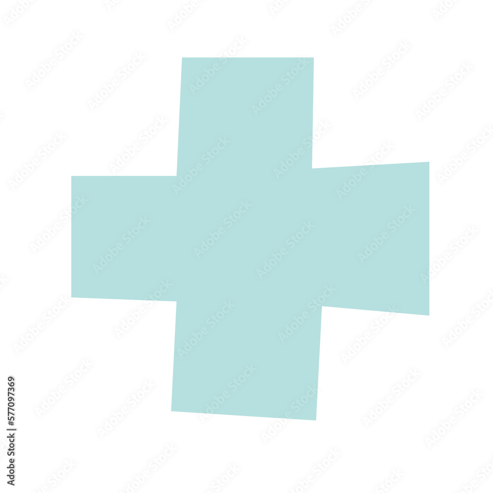 Poster abstract plus shape