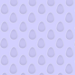 Eggs on a blue background with a shadow. Easter creative patern in modern minimalist style.Vector illustration
