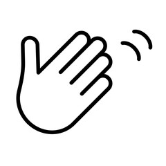 Fototapeta premium simple hand icon isolated