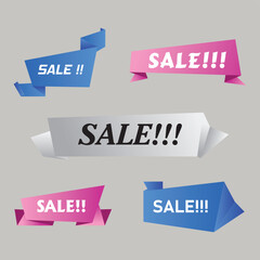 set of offer sale discount tags, special offer tags, best deal tags special offer badges, offer sale ribbons with modern design illustration vector