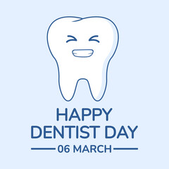 Happy Dentist's Day Logo Vector Illustrations