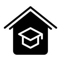 homeschooling glyph icon