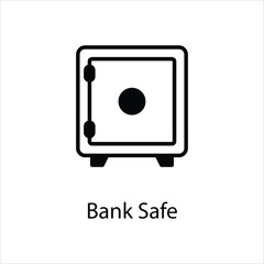 Bank Safe icon vector stock