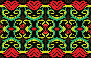 Ethnic pattern. Seamless Geometric Tribal Indigenous T-shirt Embroidery, Carpet, Wallpaper, Wrap,