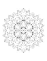 Flower Mandala. Vintage decorative elements. Coloring book page. Mandala patterns. Mandalas for coloring book. Outline Mandala for coloring book. Set Mandalas. Round Ornament Pattern. Mandala. vector