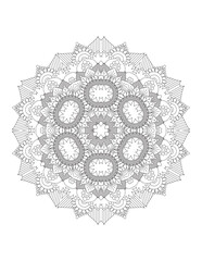 Flower Mandala. Vintage decorative elements. Coloring book page. Mandala patterns. Mandalas for coloring book. Outline Mandala for coloring book. Set Mandalas. Round Ornament Pattern. Mandala. vector