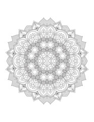 Flower Mandala. Vintage decorative elements. Coloring book page. Mandala patterns. Mandalas for coloring book. Outline Mandala for coloring book. Set Mandalas. Round Ornament Pattern. Mandala. vector