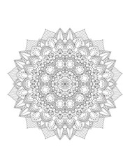 Flower Mandala. Vintage decorative elements. Coloring book page. Mandala patterns. Mandalas for coloring book. Outline Mandala for coloring book. Set Mandalas. Round Ornament Pattern. Mandala. vector