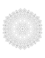 Flower Mandala. Vintage decorative elements. Coloring book page. Mandala patterns. Mandalas for coloring book. Outline Mandala for coloring book. Set Mandalas. Round Ornament Pattern. Mandala. vector
