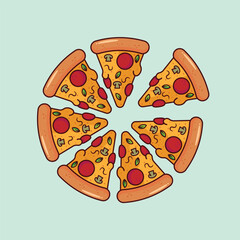 illustration of a Pizza