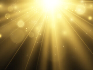 Fototapeta na wymiar Bright beautiful star.Illustration of a light effect on a transparent background. 