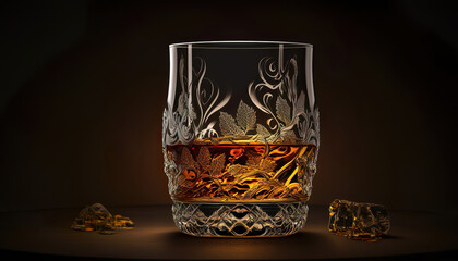 glass of whiskey, generative ai