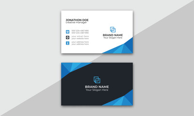 Double-sided creative business card template. Modern Business Card. personal Business Card.
Horizontal and vertical layout. Creative and Clean Business Card Template. Vector illustration.