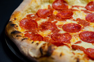 pizza with salami