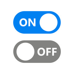 On Off button sign icon vector symbol illustration