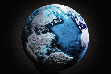 Earth as a White Sphere. Generative AI