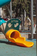 A pipe slide in a playground in Israel
