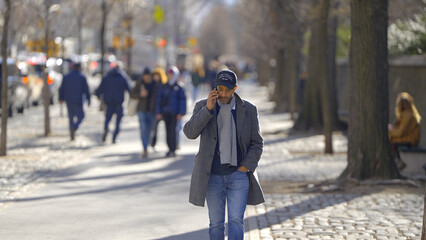 A walk on 5th Avenue along Central Park in New York - travel photography