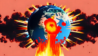 Planet on Fire, concept care of the planet