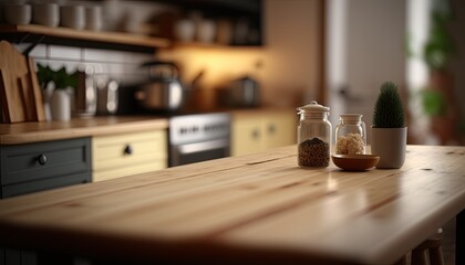 Fototapeta na wymiar Luxury home kitchen interior generative ai