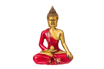 isolated Buddha sculpture
